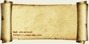 Jovana Čakaranović vizit kartica